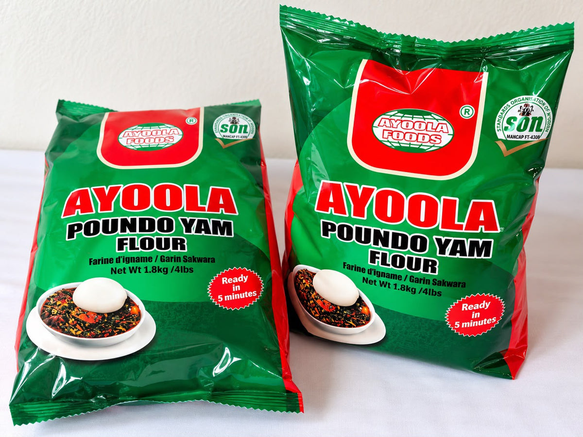 Ayoola Poundo Yam Flour (4 Pound bag) – Instant Nigerian Pounded Yam Swallow