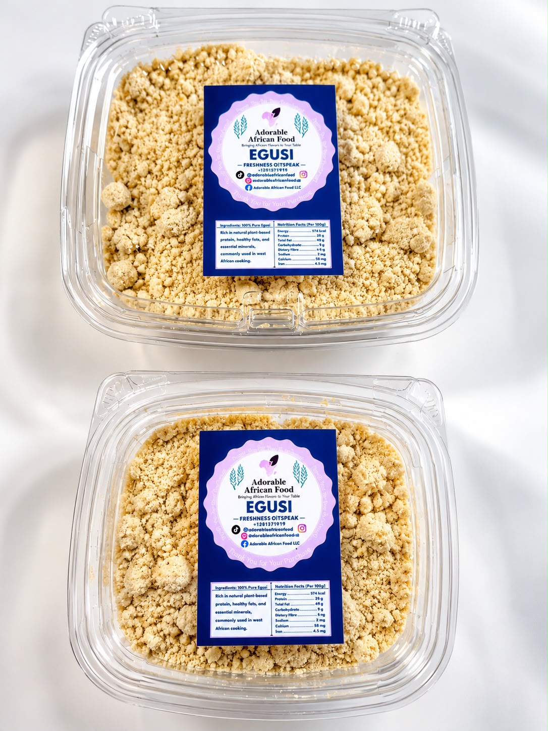 Blended Hand-Peeled Egusi – Ground Nigerian Melon Seeds Delivered To Your Doorstep