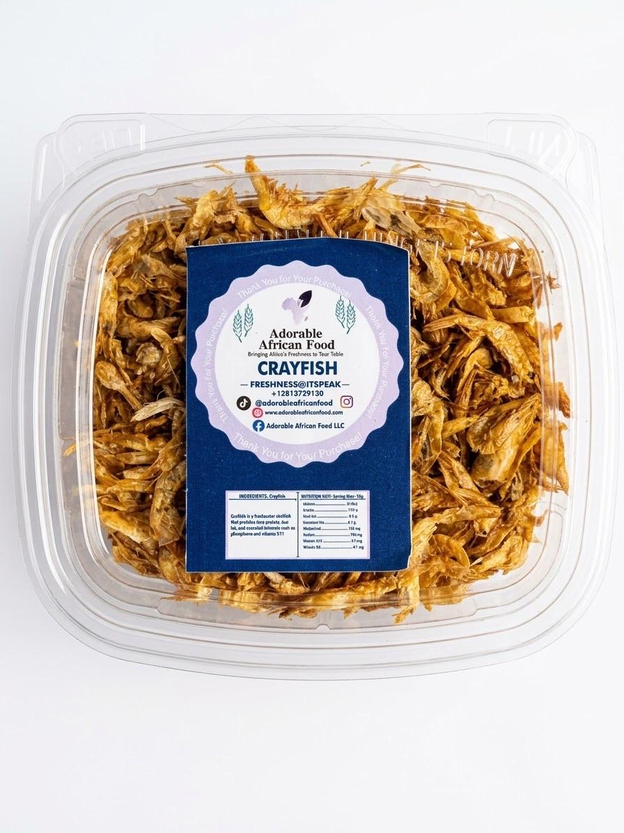 Hand-Cleaned Whole Crayfish (Unblended Nigerian Crayfish)