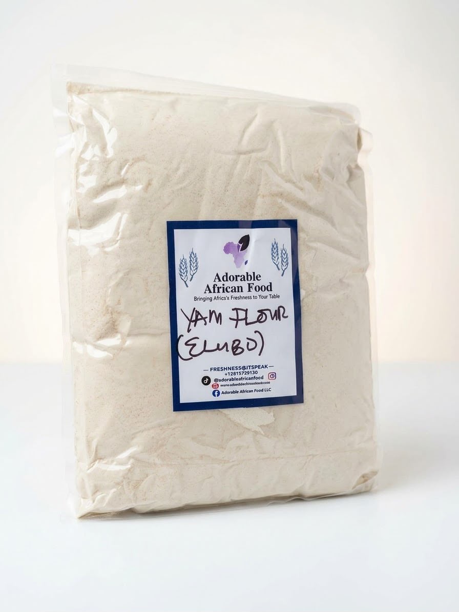 Elubo (5 Pounds Bag)– Nigerian Yam Flour for Authentic Amala Isu (Yoruba Swallow)