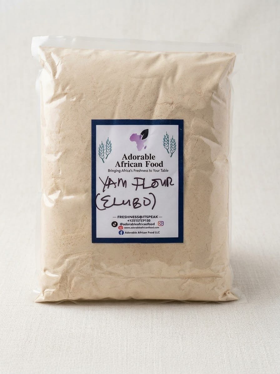Elubo (5 Pounds Bag)– Nigerian Yam Flour for Authentic Amala Isu (Yoruba Swallow)