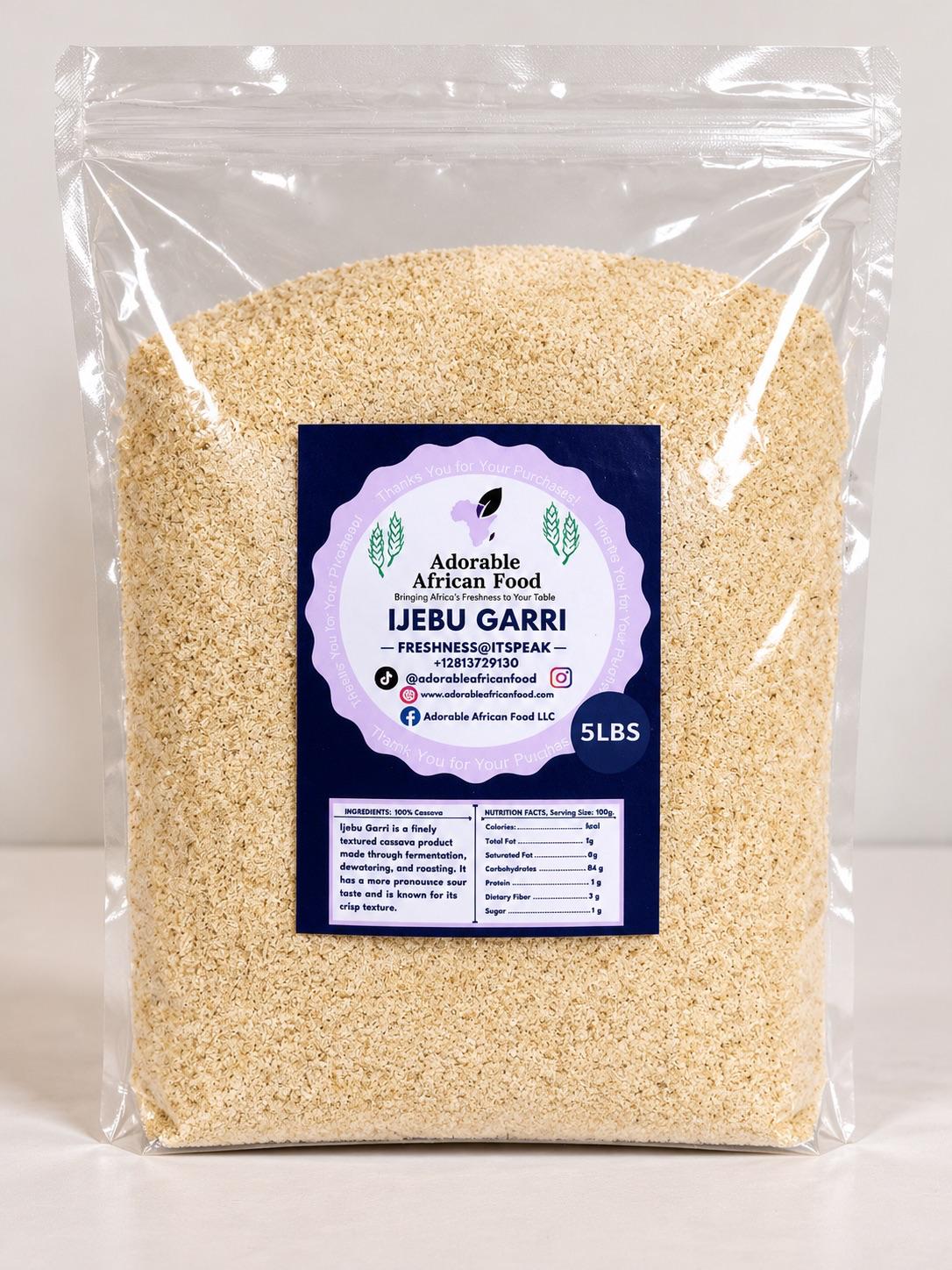 Ijebu Garri – Authentic Nigerian Sour White Garri for Soaking & Eba
