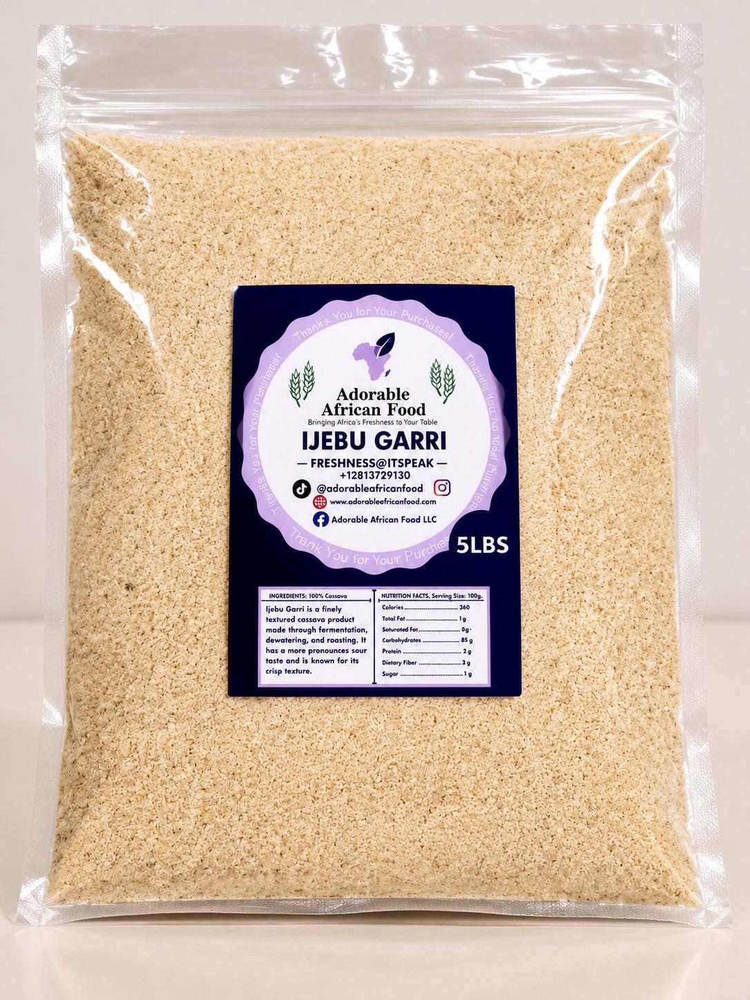 Ijebu Garri – Authentic Nigerian Sour White Garri for Soaking & Eba