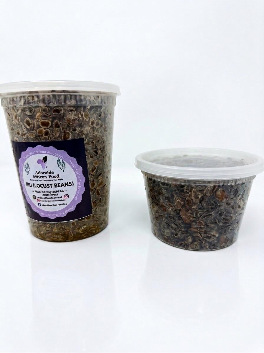 Iru - (Locust Beans) - (Nigerian Fermented Locust Beans)
