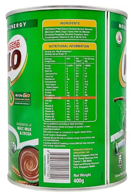 Nestlé MILO – Delicious Chocolate Malt Drink 400g
