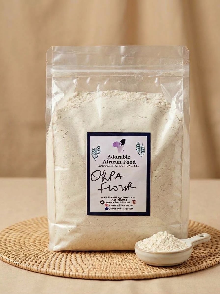Adorable's OKPA Flour (4 POUND BAG)– Nigerian Bambara Nut Flour for Authentic Okpa Enugu / Wawa