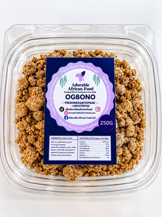 Adorable's Blended Ogbono 250g – Ground Nigerian Ogbono Seeds
