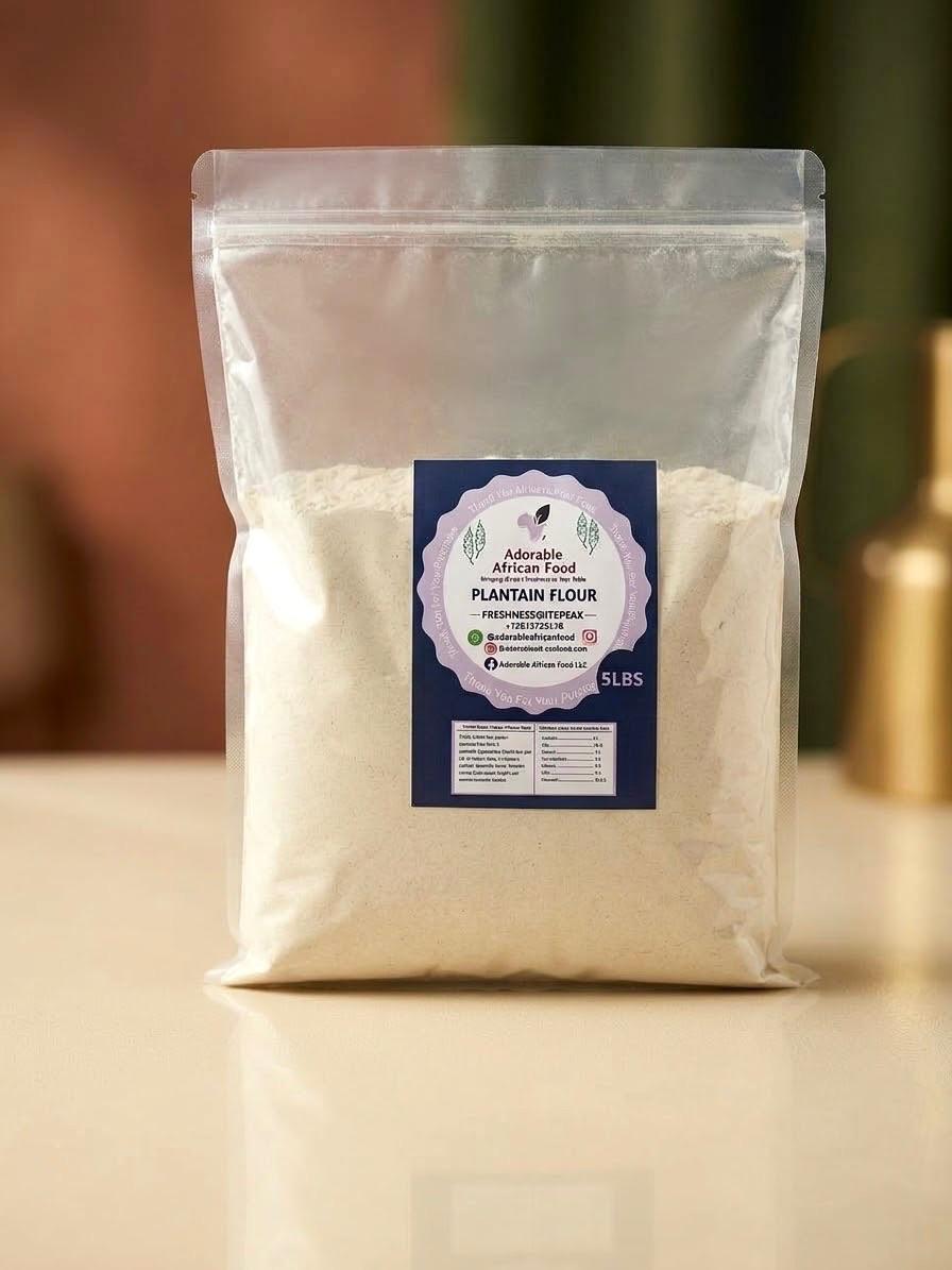 Adorable's Homemade Plantain Flour – Natural Nigerian Plantain Swallow