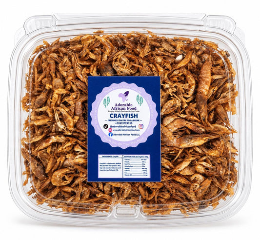 Hand-Cleaned Whole Crayfish (Unblended Nigerian Crayfish)