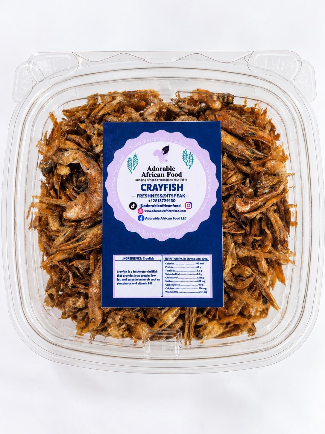 Hand-Cleaned Whole Crayfish (Unblended Nigerian Crayfish)