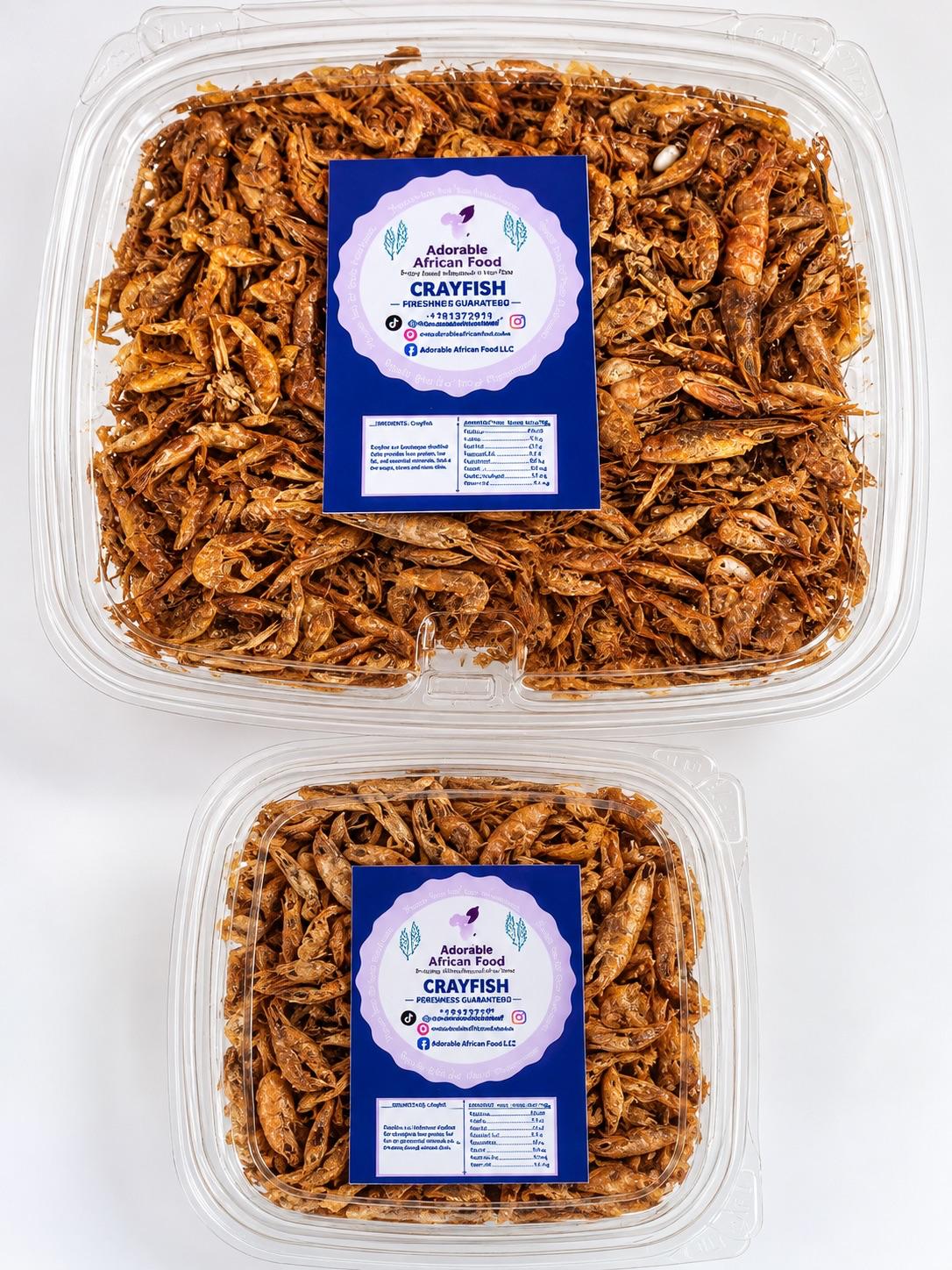 Hand-Cleaned Whole Crayfish (Unblended Nigerian Crayfish)