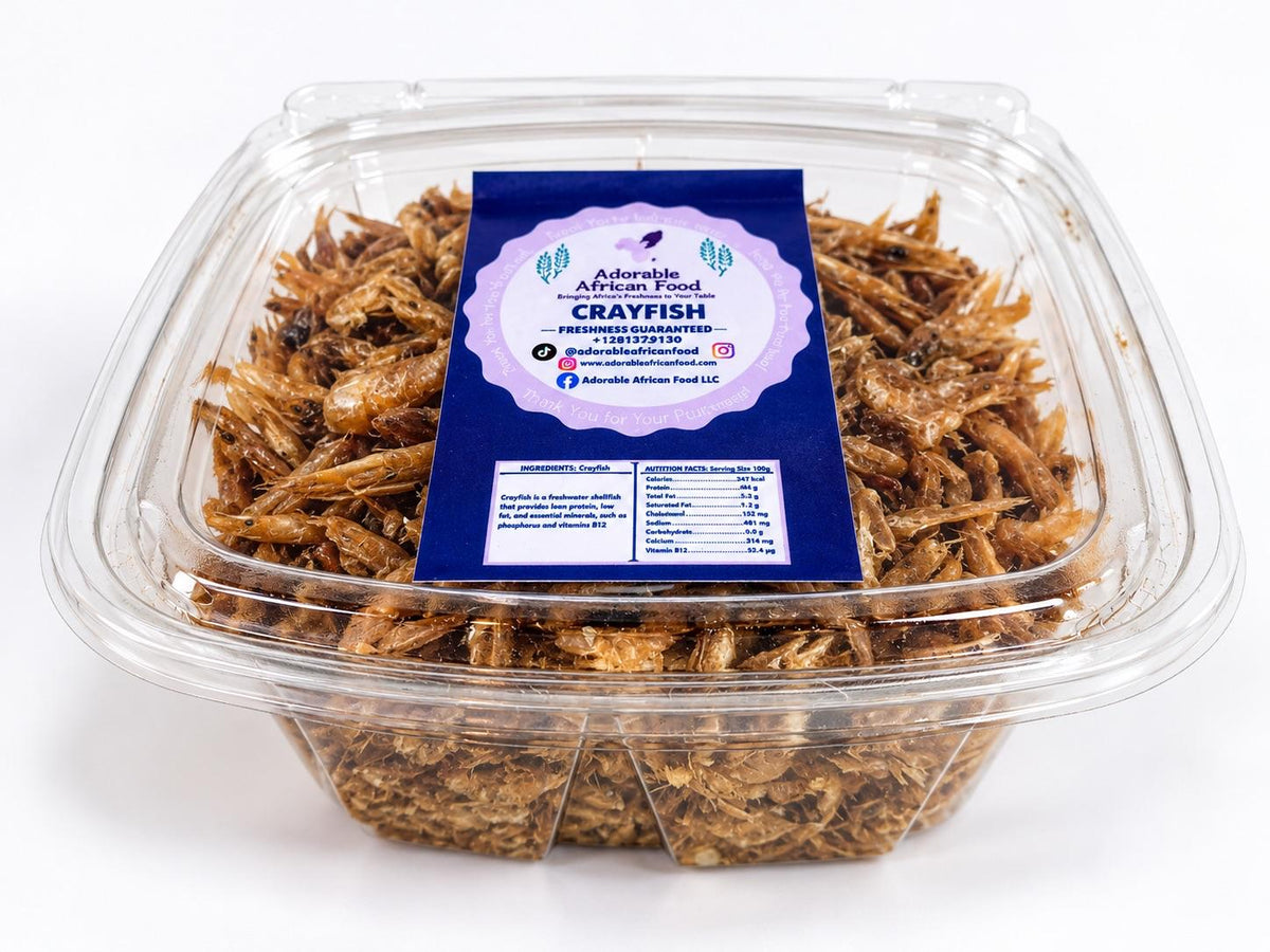 Hand-Cleaned Whole Crayfish (Unblended Nigerian Crayfish)