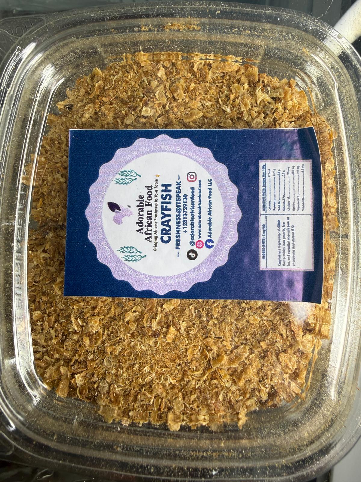 Hand-Cleaned & Blended Crayfish (Ground Nigerian Crayfish)