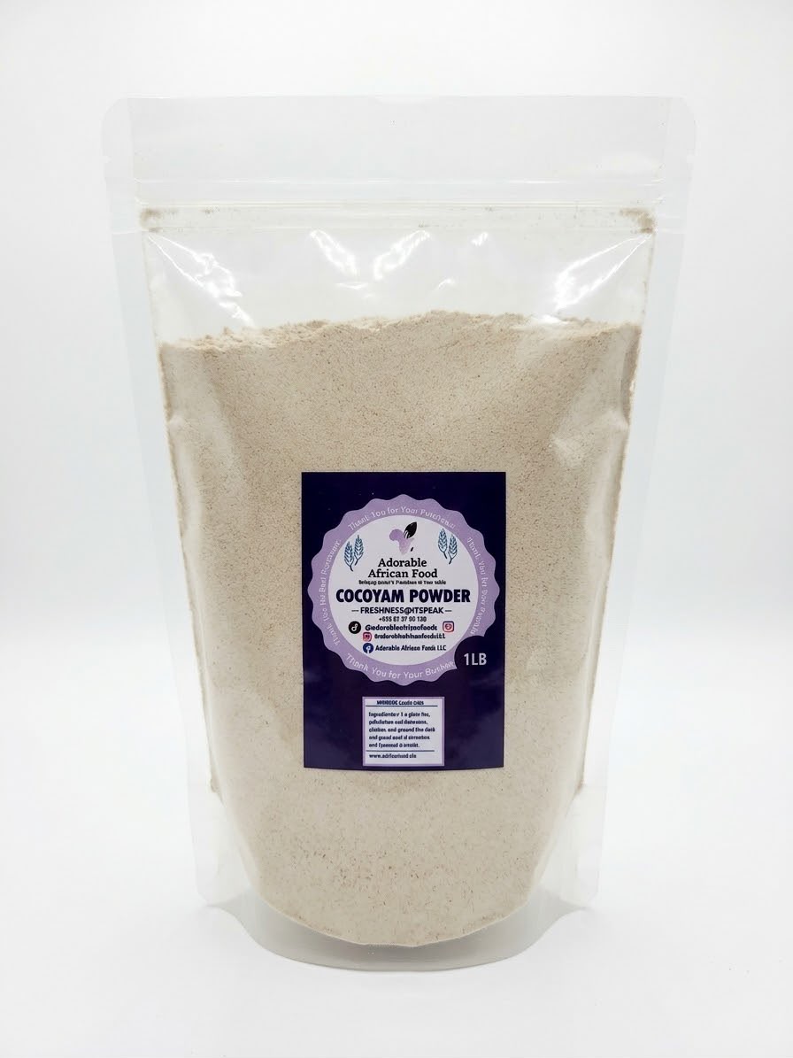 Adorable's Cocoyam Powder – Nigerian Cocoyam Soup Thickener for Oha, Ofe Owerri & Bitterleaf Soup