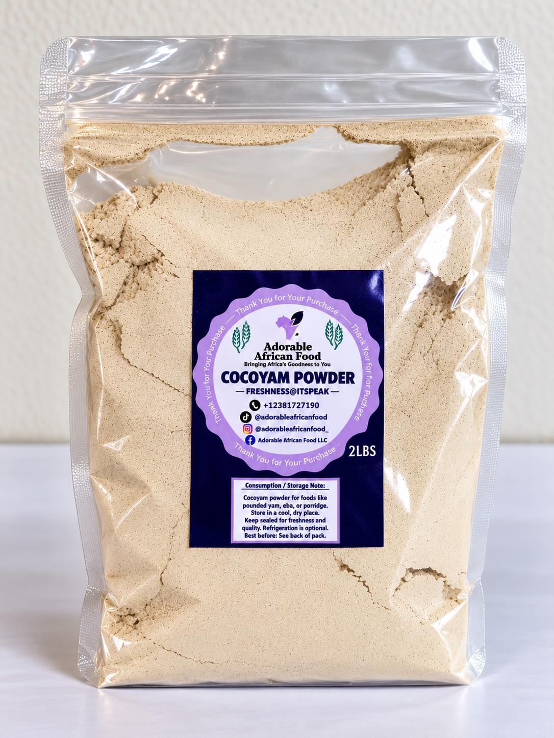Adorable's Cocoyam Powder – Nigerian Cocoyam Soup Thickener for Oha, Ofe Owerri & Bitterleaf Soup