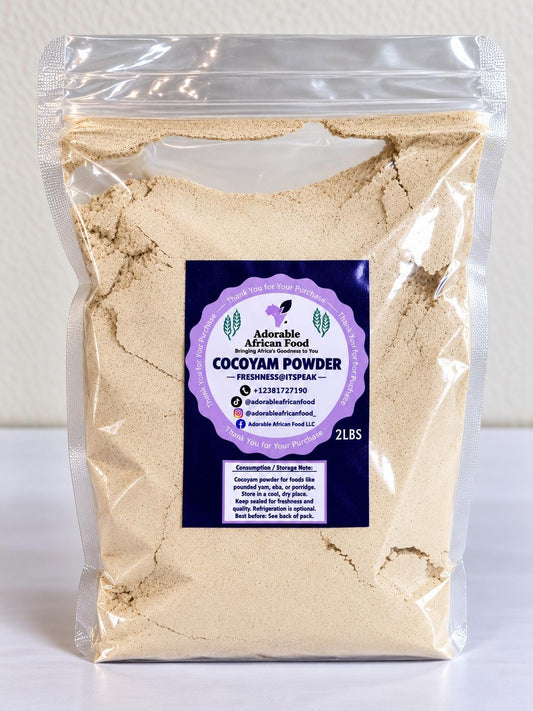 Adorable's Cocoyam Powder – Nigerian Cocoyam Soup Thickener for Oha, Ofe Owerri & Bitterleaf Soup