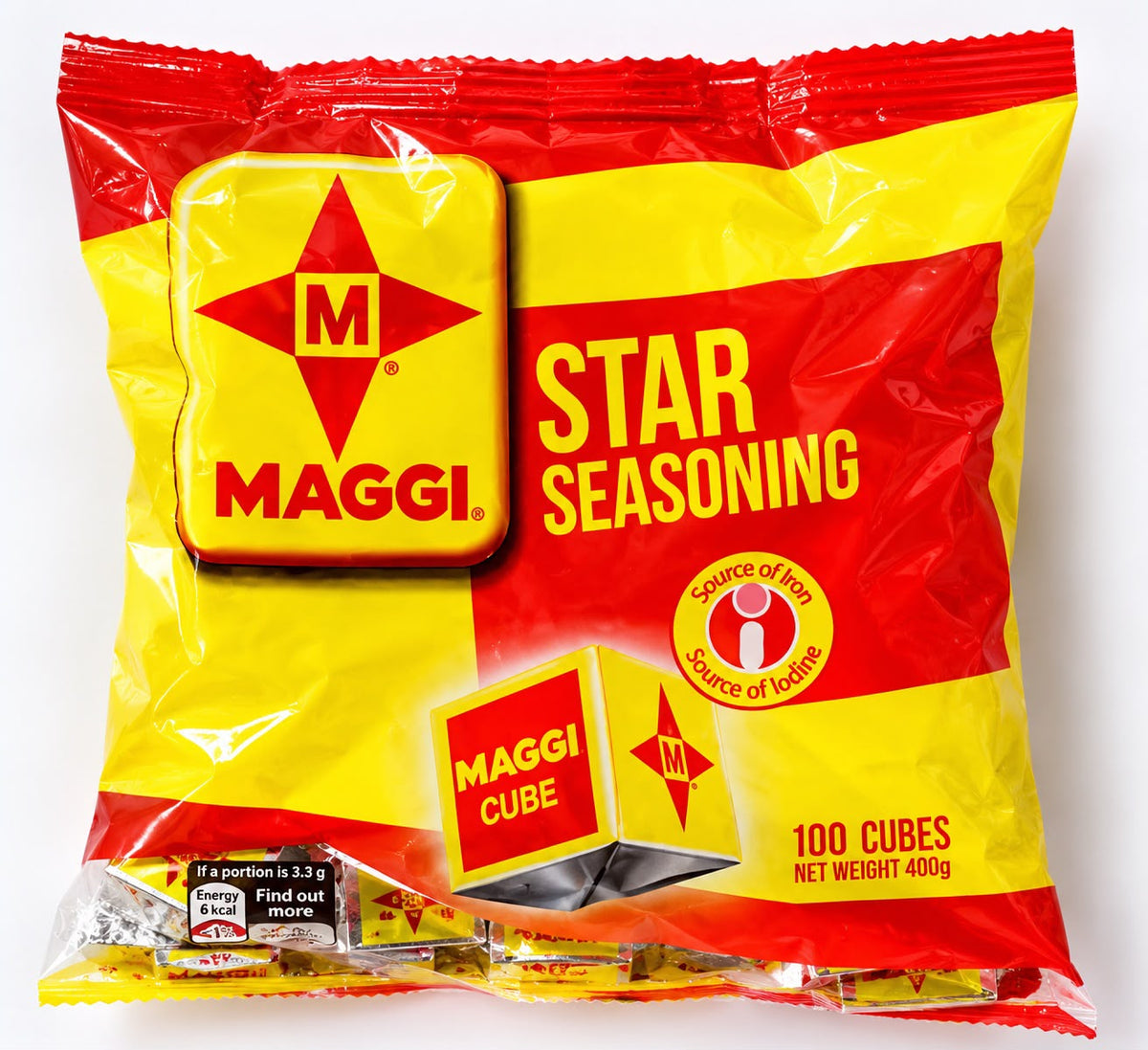 Nigerian Maggi Star Seasoning Cubes – Pack of 100 Cubes