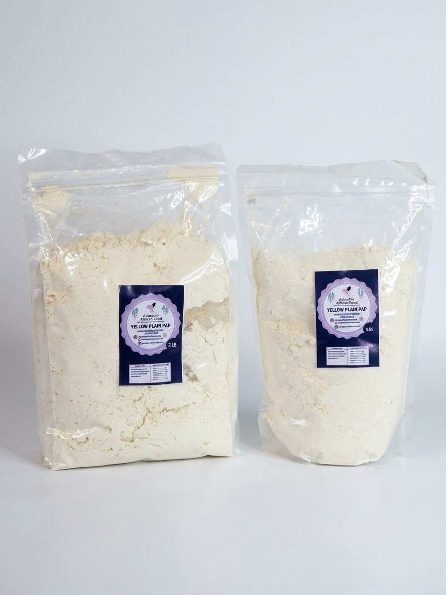 Adorable's Yellow Pap Powder – Nigerian Yellow Corn Pap (Ogi / Akamu) for Breakfast